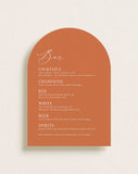 Bar Sign Arch Burnt Orange, Bliss