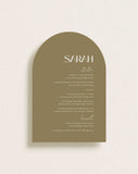 Guest Menu Arch Olive, Moderna