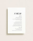 Guest Menu Rectangle White, Moderna