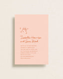 Invitation Rectangle Blush, Rendezvous