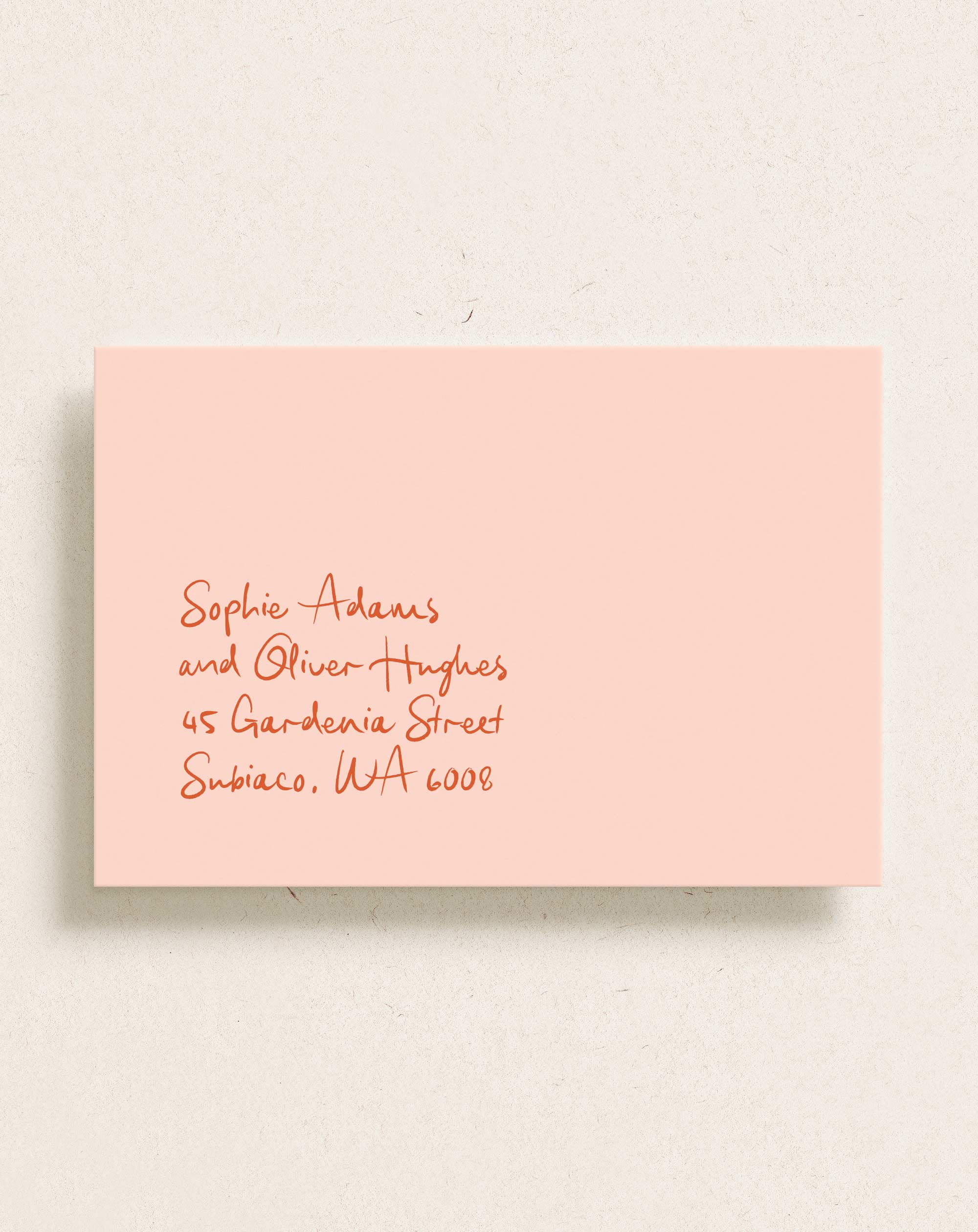 Printed Envelope Addressing Blush, Rendezvous