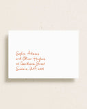 Printed Envelope Addressing White, Rendezvous