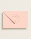 Printed Return Address Envelopes Blush, Rendezvous