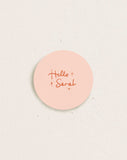 Round Place Card Blush, Rendezvous