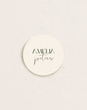 Round Place Card Cream, Moderna