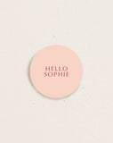 Round Place Card Blush, Lovers