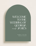 Wedding Welcome Sign Arch Seedling, Moderna